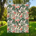 Blossom Tropical Leaves Pattern Print Garden Flag