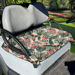 Blossom Tropical Leaves Pattern Print Golf Cart Seat Cover