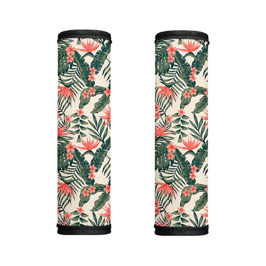 Blossom Tropical Leaves Pattern Print Handle Covers