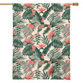 Blossom Tropical Leaves Pattern Print House Flag