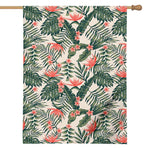 Blossom Tropical Leaves Pattern Print House Flag