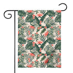 Blossom Tropical Leaves Pattern Print House Flag