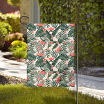 Blossom Tropical Leaves Pattern Print House Flag
