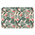 Blossom Tropical Leaves Pattern Print Indoor Door Mat