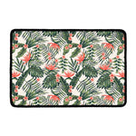 Blossom Tropical Leaves Pattern Print Kitchen Mat