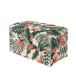 Blossom Tropical Leaves Pattern Print Leather Tissue Box Cover