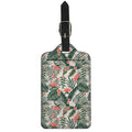 Blossom Tropical Leaves Pattern Print Luggage Tag