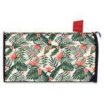 Blossom Tropical Leaves Pattern Print Mailbox Cover