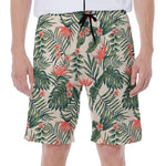 Blossom Tropical Leaves Pattern Print Men's Beach Shorts