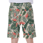 Blossom Tropical Leaves Pattern Print Men's Beach Shorts