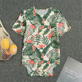 Blossom Tropical Leaves Pattern Print Men's Bodysuit