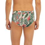 Blossom Tropical Leaves Pattern Print Men's Briefs