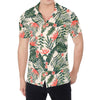 Blossom Tropical Leaves Pattern Print Men's Shirt