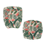 Blossom Tropical Leaves Pattern Print Office Chair Cover
