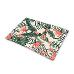 Blossom Tropical Leaves Pattern Print Pet Cooling Mat Cover