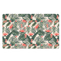 Blossom Tropical Leaves Pattern Print Polyester Doormat
