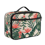 Blossom Tropical Leaves Pattern Print Portable Lunch Bag