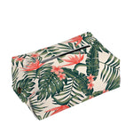 Blossom Tropical Leaves Pattern Print Rectangle Tissue Box Cover