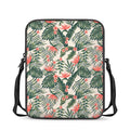 Blossom Tropical Leaves Pattern Print Rectangular Crossbody Bag