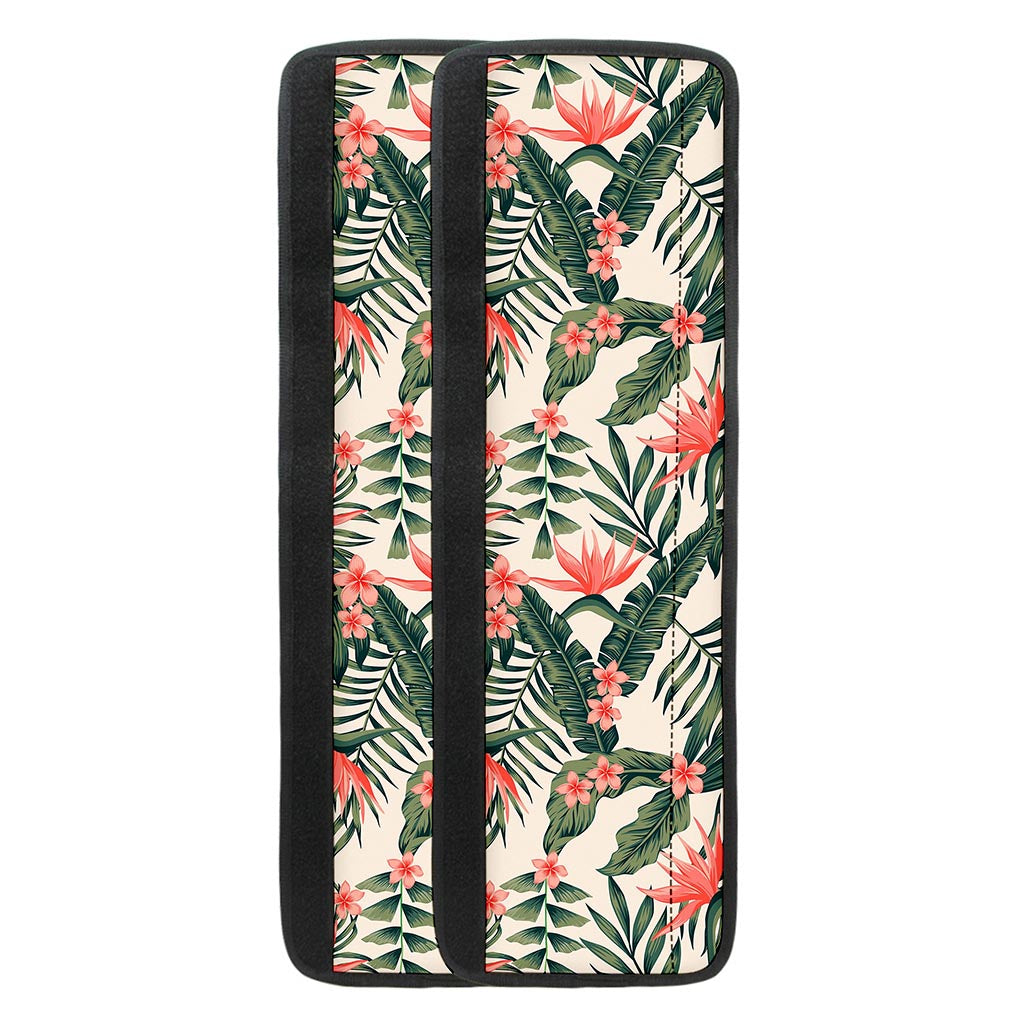 Blossom Tropical Leaves Pattern Print Refrigerator Handle Covers
