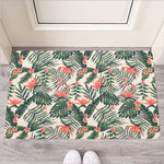 Blossom Tropical Leaves Pattern Print Rubber Doormat