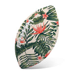 Blossom Tropical Leaves Pattern Print Rugby Ball