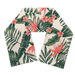 Blossom Tropical Leaves Pattern Print Scarf