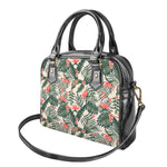 Blossom Tropical Leaves Pattern Print Shoulder Handbag