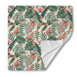 Blossom Tropical Leaves Pattern Print Silk Bandana