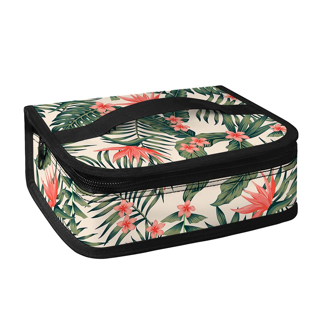 Blossom Tropical Leaves Pattern Print Small Lunch Bag