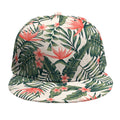 Blossom Tropical Leaves Pattern Print Snapback Cap