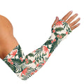 Blossom Tropical Leaves Pattern Print Sun Protection Arm Sleeves