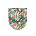 Blossom Tropical Leaves Pattern Print Toilet Lid Cover