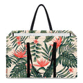 Blossom Tropical Leaves Pattern Print Utility Tote Bag