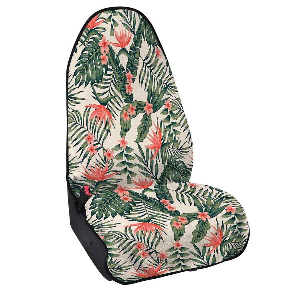 Blossom Tropical Leaves Pattern Print Waterproof Car Seat Cover