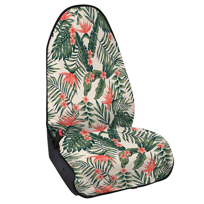 Blossom Tropical Leaves Pattern Print Waterproof Car Seat Cover