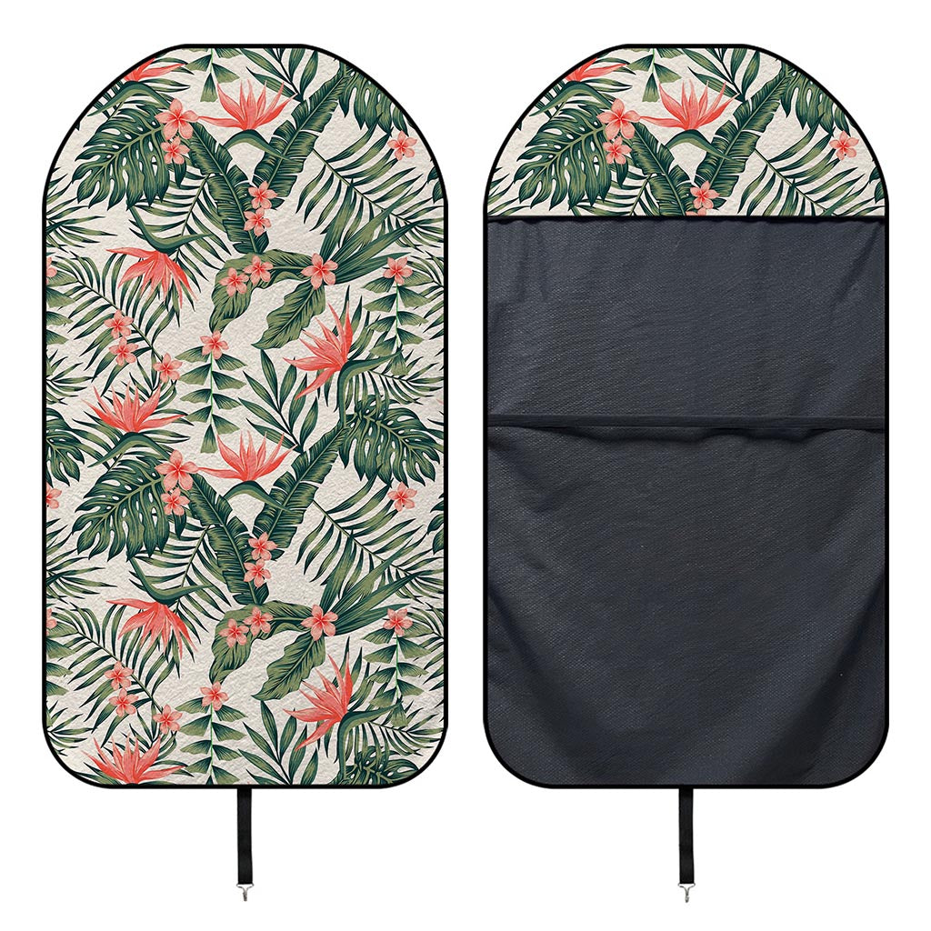 Blossom Tropical Leaves Pattern Print Waterproof Car Seat Cover