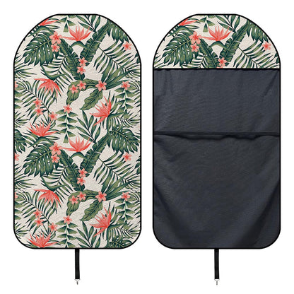 Blossom Tropical Leaves Pattern Print Waterproof Car Seat Cover