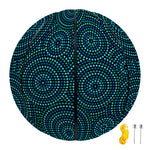 Blue Aboriginal Dot Pattern Print Basketball