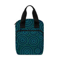Blue Aboriginal Dot Pattern Print Bible Tote Bag