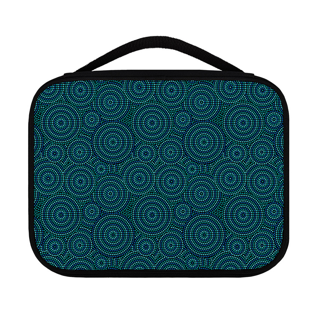 Blue Aboriginal Dot Pattern Print Classic Bible Case