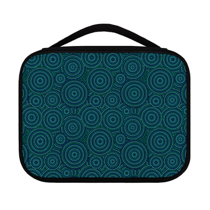 Blue Aboriginal Dot Pattern Print Classic Bible Case