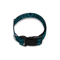 Blue Aboriginal Dot Pattern Print Dog Collar