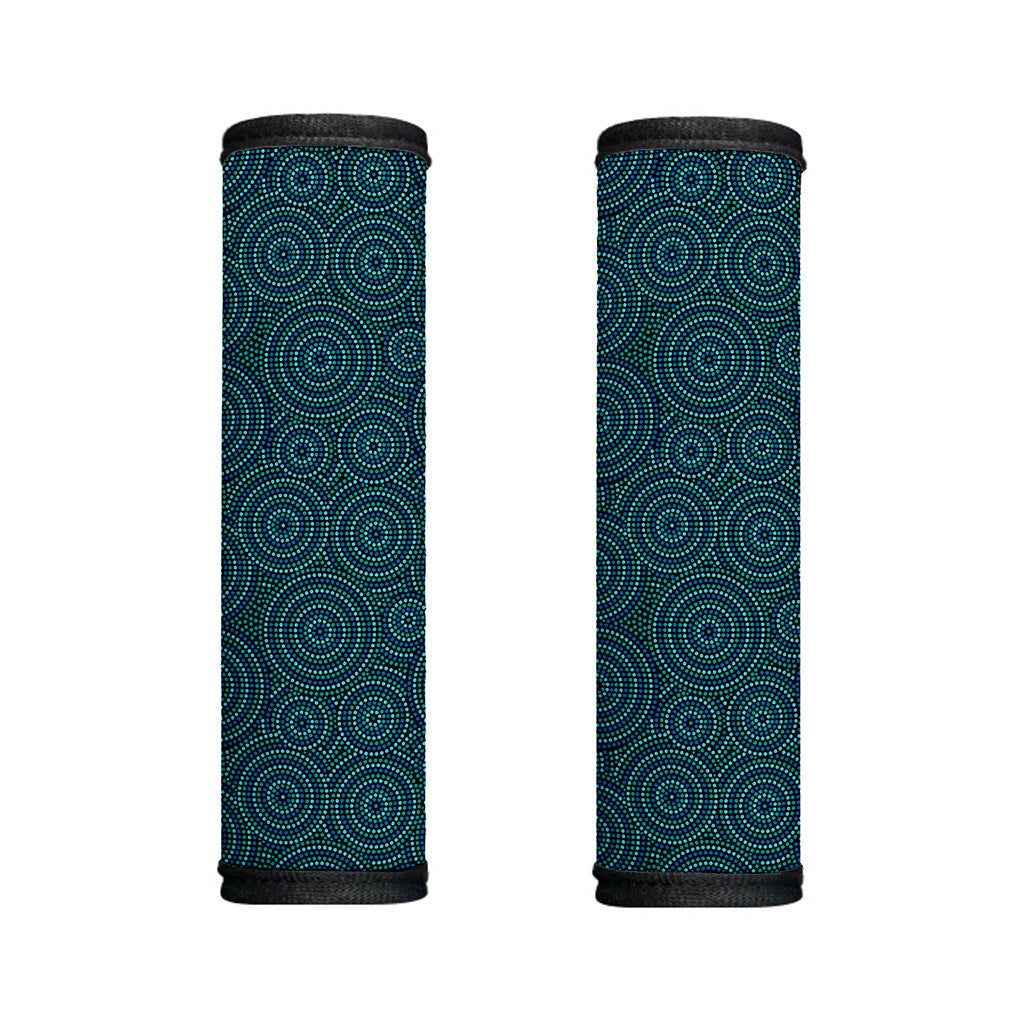 Blue Aboriginal Dot Pattern Print Handle Covers