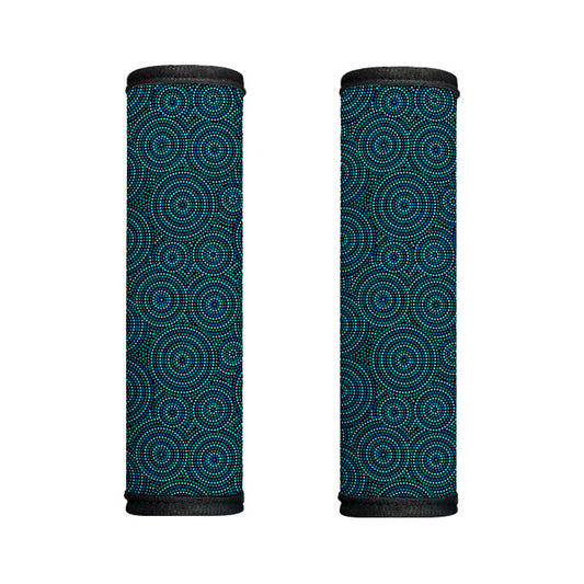 Blue Aboriginal Dot Pattern Print Handle Covers