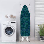 Blue Aboriginal Dot Pattern Print Ironing Board Cover