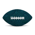 Blue Aboriginal Dot Pattern Print Rugby Ball