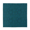 Blue Aboriginal Dot Pattern Print Silk Bandana