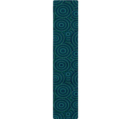 Blue Aboriginal Dot Pattern Print Table Runner