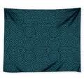 Blue Aboriginal Dot Pattern Print Tapestry